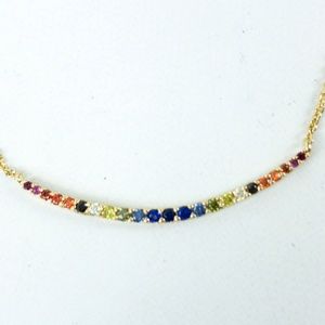 Tai Jewelry Rainbow Arc Necklace